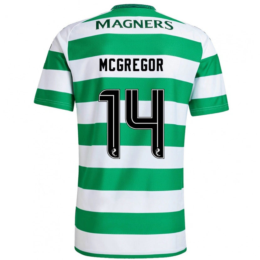 Danxen Uomo Maglia Shannon Mcgregor #14 Verde Bianco Kit Gara Home 2024/25 Maglietta