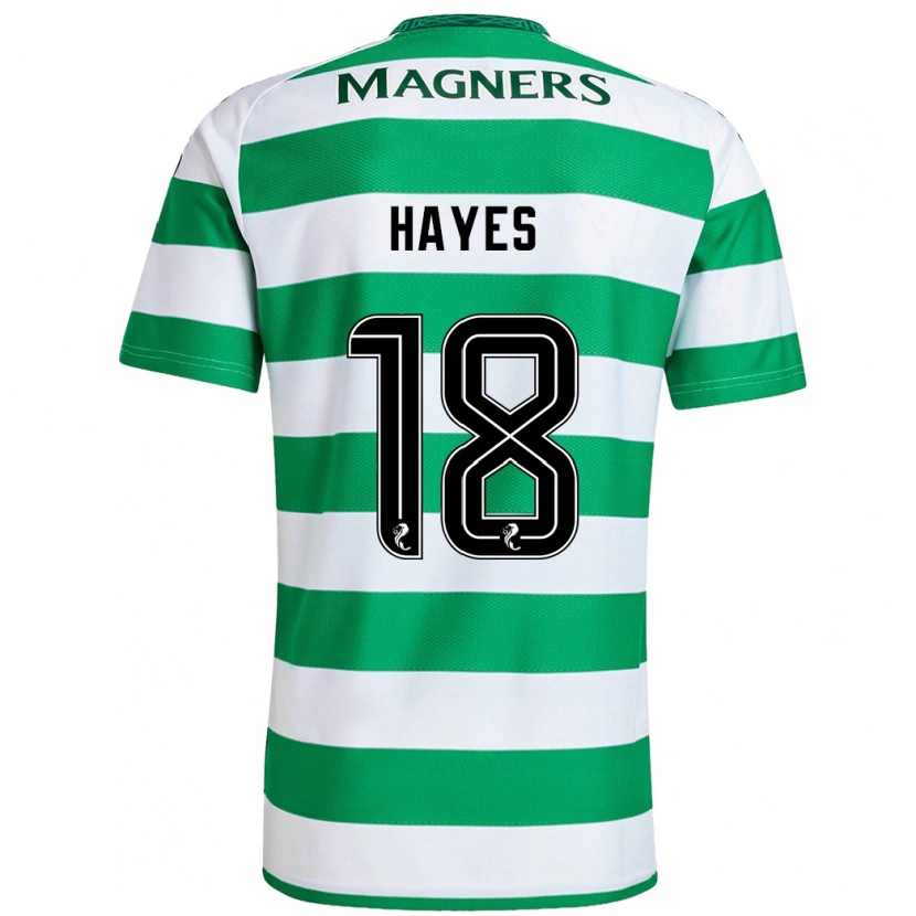 Danxen Uomo Maglia Caitlin Hayes #18 Verde Bianco Kit Gara Home 2024/25 Maglietta