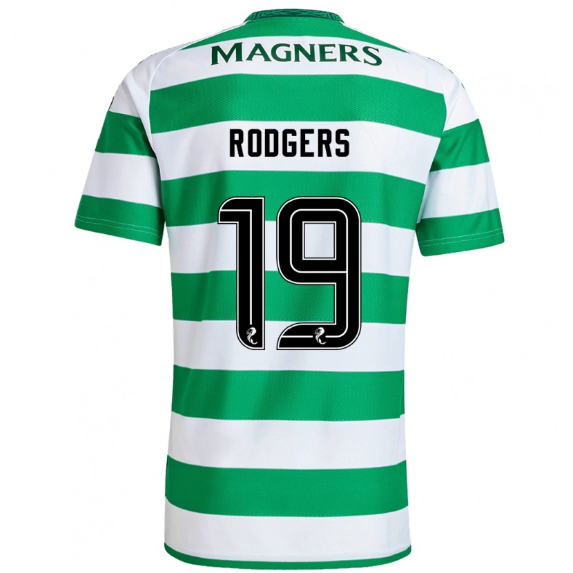 Danxen Uomo Maglia Lisa Rodgers #19 Verde Bianco Kit Gara Home 2024/25 Maglietta