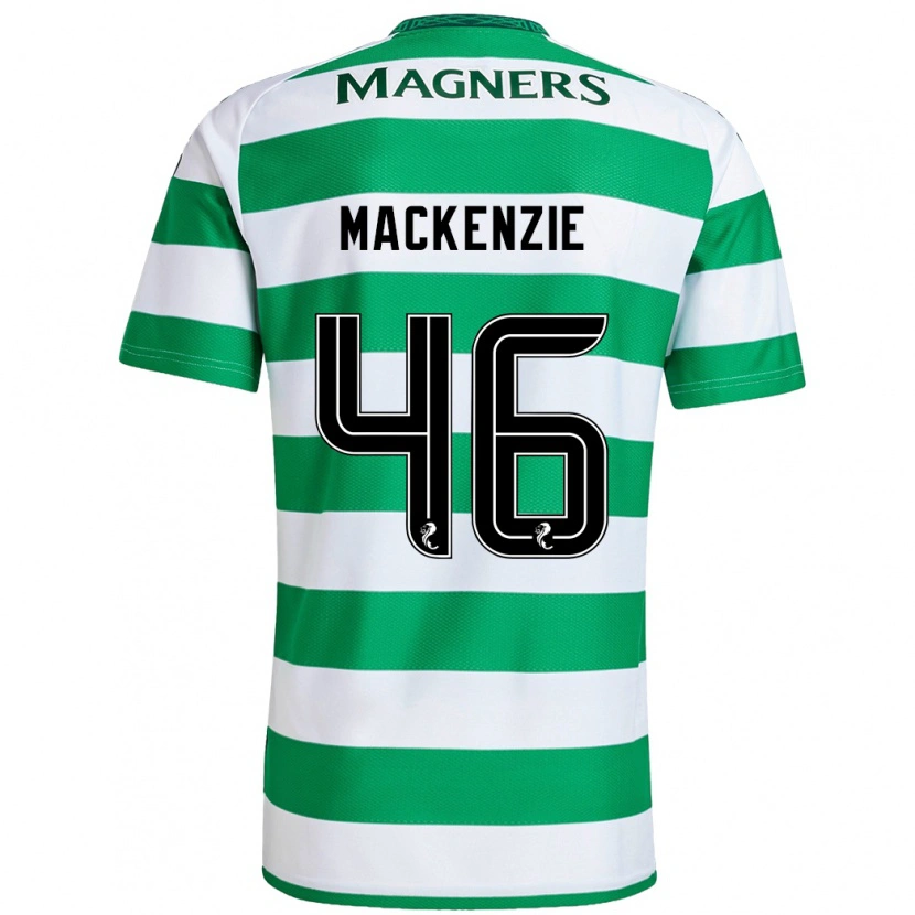 Danxen Uomo Maglia Magnus Mackenzie #46 Verde Bianco Kit Gara Home 2024/25 Maglietta