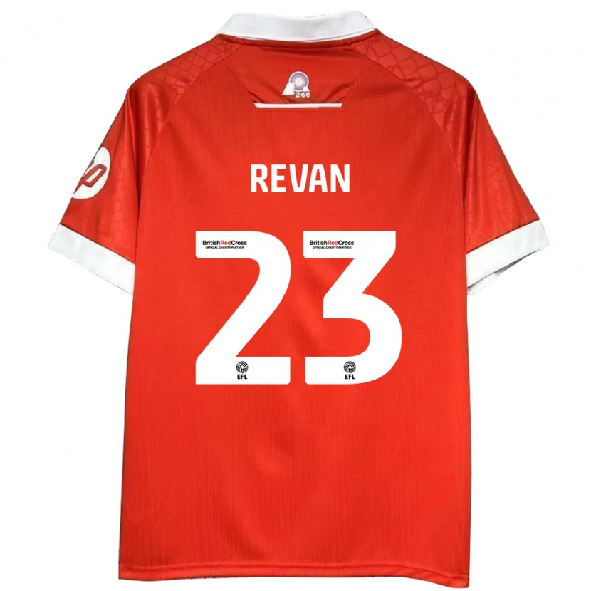 Danxen Uomo Maglia Sebastian Revan #23 Rosso Bianco Kit Gara Home 2024/25 Maglietta