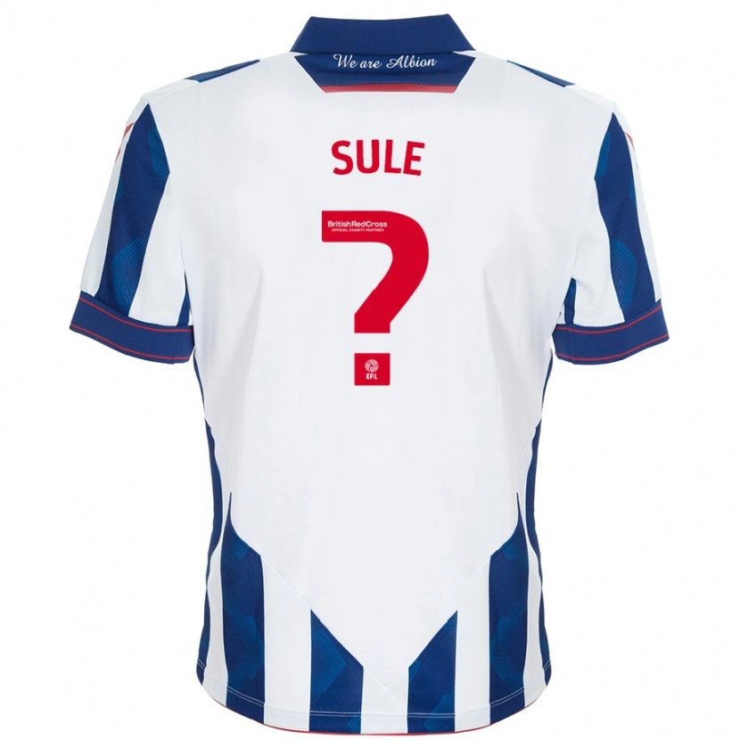 Danxen Uomo Maglia Eseosa Sule #0 Bianco Blu Scuro Kit Gara Home 2024/25 Maglietta