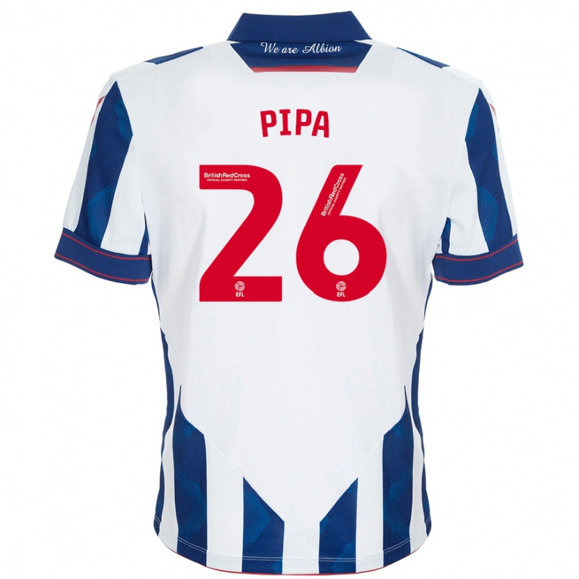 Danxen Uomo Maglia Pipa #26 Bianco Blu Scuro Kit Gara Home 2024/25 Maglietta