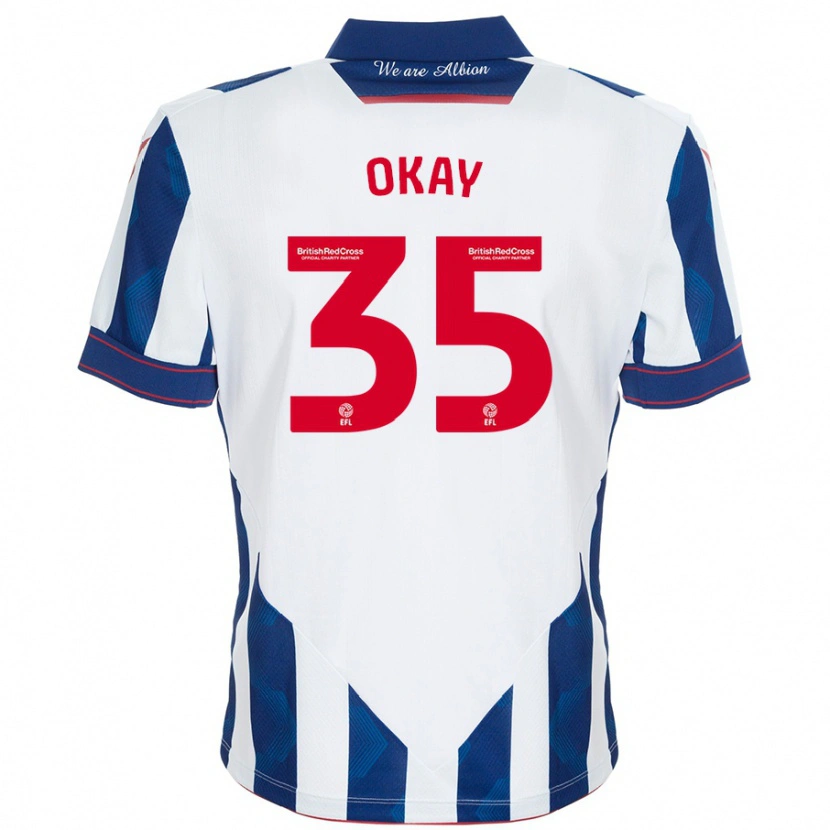 Danxen Uomo Maglia Okay Yokuşlu #35 Bianco Blu Scuro Kit Gara Home 2024/25 Maglietta