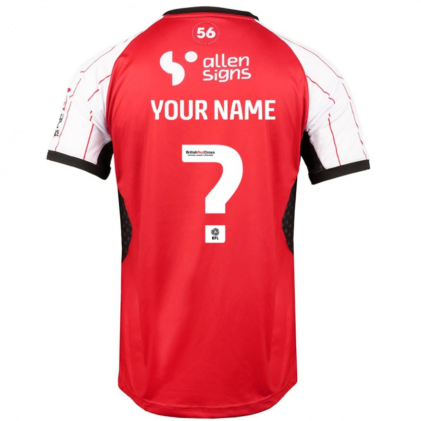 Danxen Uomo Maglia Il Tuo Nome #0 Bianco Kit Gara Home 2024/25 Maglietta