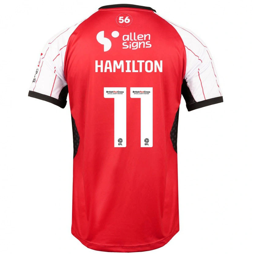 Danxen Uomo Maglia Ethan Hamilton #11 Bianco Kit Gara Home 2024/25 Maglietta
