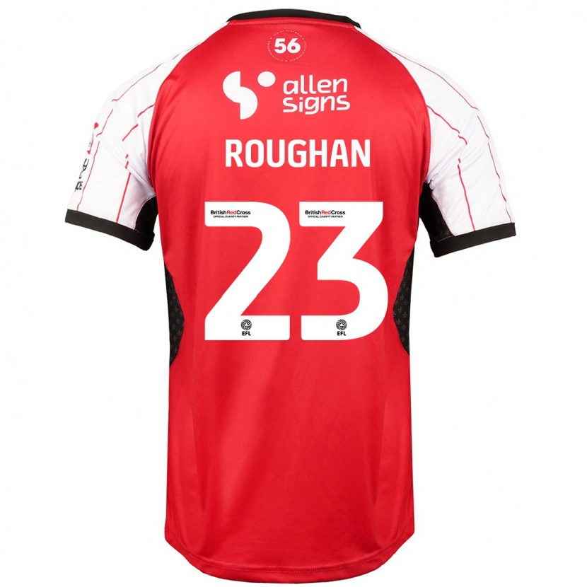 Danxen Uomo Maglia Sean Roughan #23 Bianco Kit Gara Home 2024/25 Maglietta