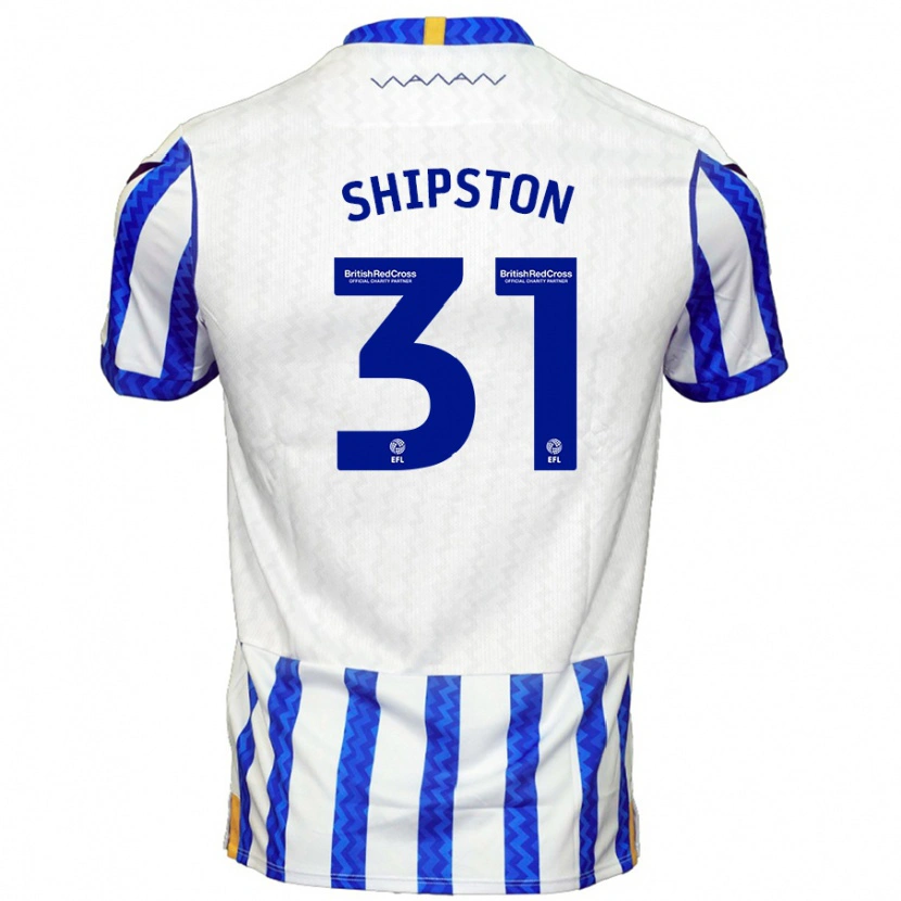 Danxen Uomo Maglia Rio Shipston #31 Blu Bianco Kit Gara Home 2024/25 Maglietta
