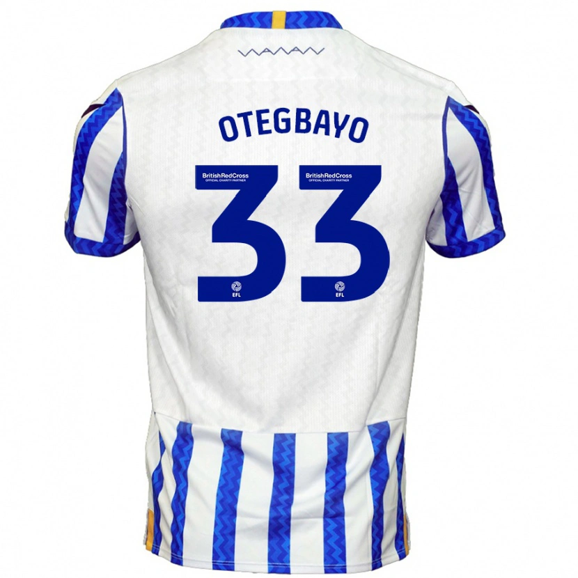 Danxen Uomo Maglia Gabriel Otegbayo #33 Blu Bianco Kit Gara Home 2024/25 Maglietta