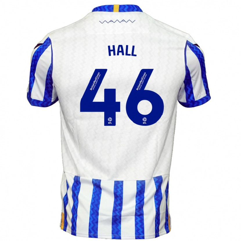 Danxen Uomo Maglia Jack Hall #46 Blu Bianco Kit Gara Home 2024/25 Maglietta