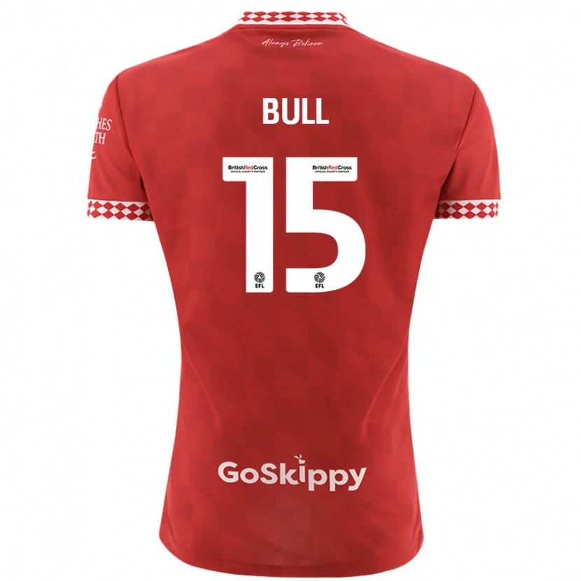 Danxen Uomo Maglia Jasmine Bull #15 Rosso Kit Gara Home 2024/25 Maglietta