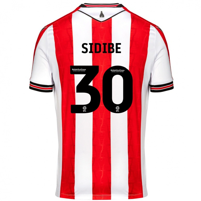 Danxen Uomo Maglia Souleymane Sidibe #30 Rosso Bianco Kit Gara Home 2024/25 Maglietta