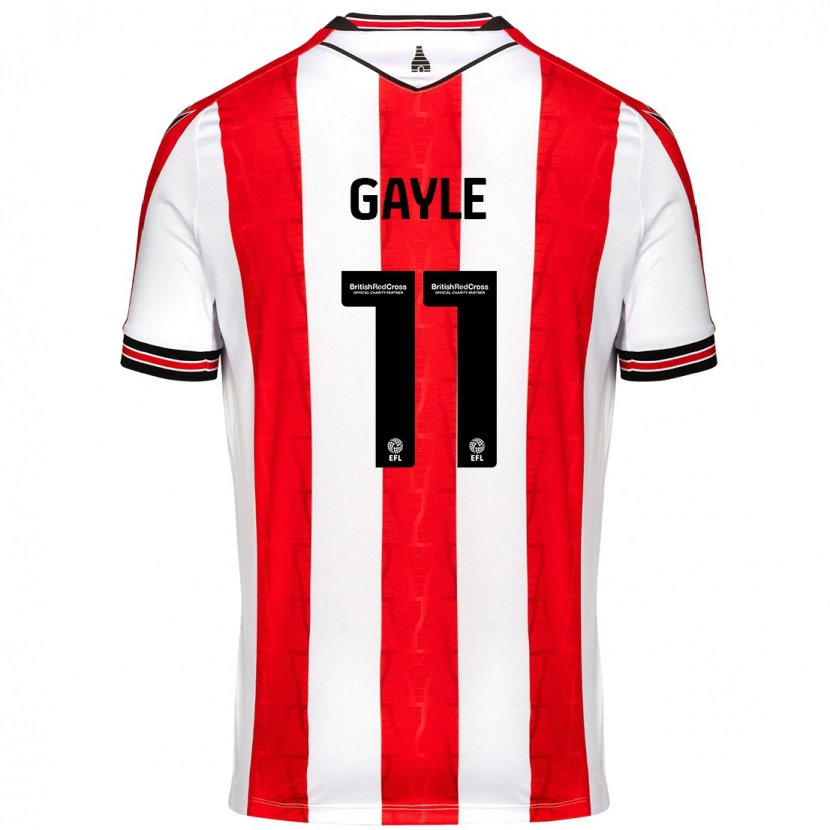 Danxen Uomo Maglia Dwight Gayle #11 Rosso Bianco Kit Gara Home 2024/25 Maglietta