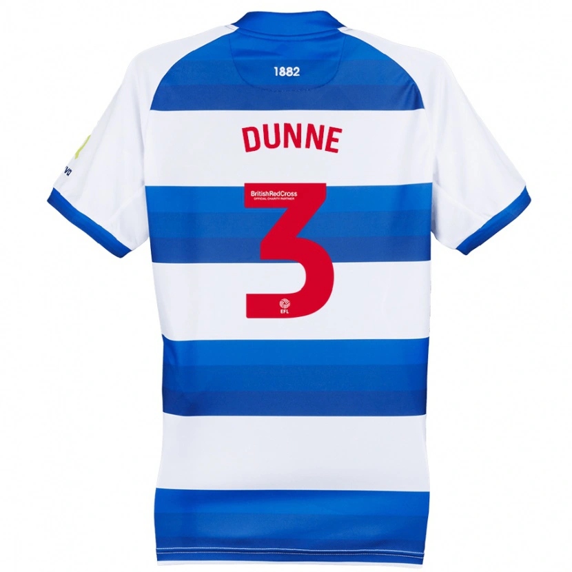 Danxen Uomo Maglia Jimmy Dunne #3 Bianco Blu Kit Gara Home 2024/25 Maglietta