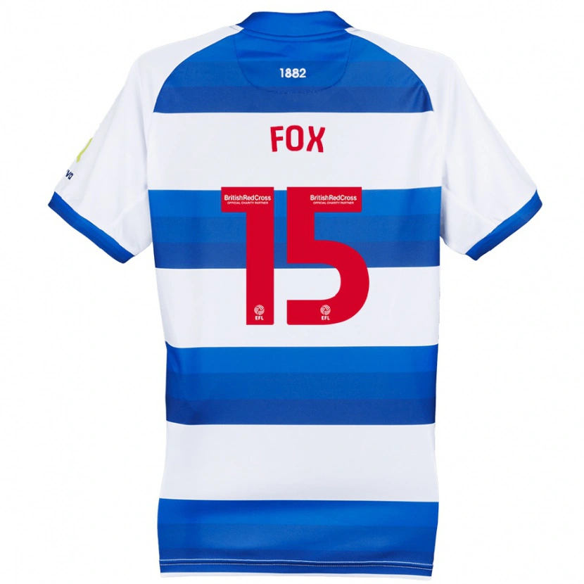 Danxen Uomo Maglia Morgan Fox #15 Bianco Blu Kit Gara Home 2024/25 Maglietta