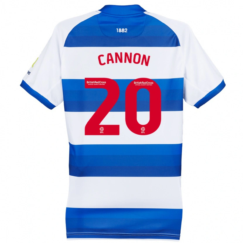 Danxen Uomo Maglia Reggie Cannon #20 Bianco Blu Kit Gara Home 2024/25 Maglietta