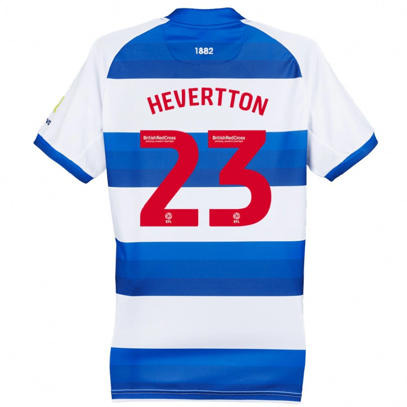 Danxen Uomo Maglia Hevertton #23 Bianco Blu Kit Gara Home 2024/25 Maglietta