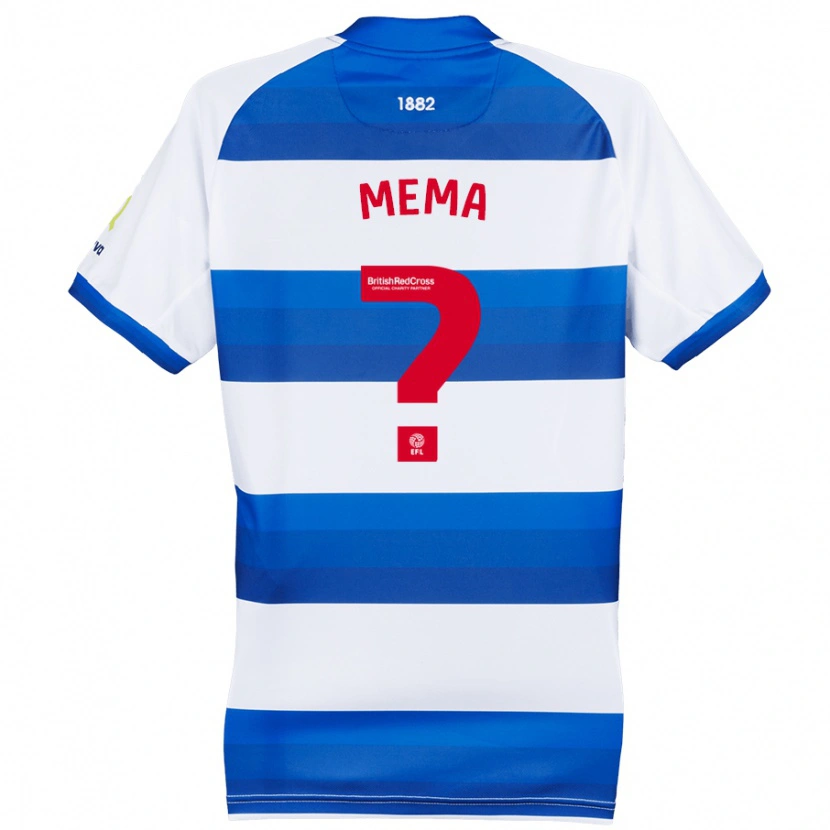 Danxen Uomo Maglia Armelindo Mema #0 Bianco Blu Kit Gara Home 2024/25 Maglietta