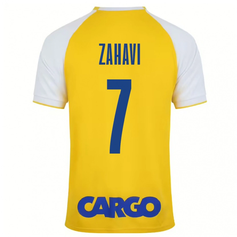 Danxen Uomo Maglia Eran Zahavi #7 Giallo Bianco Kit Gara Home 2024/25 Maglietta