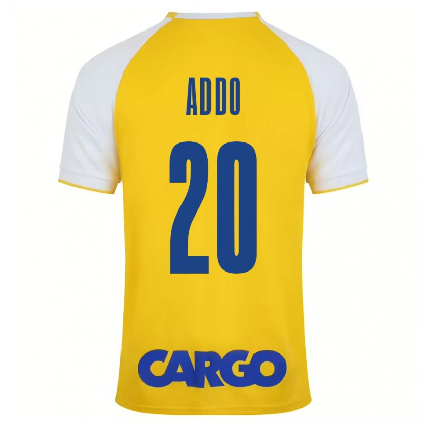 Danxen Uomo Maglia Henry Addo #20 Giallo Bianco Kit Gara Home 2024/25 Maglietta