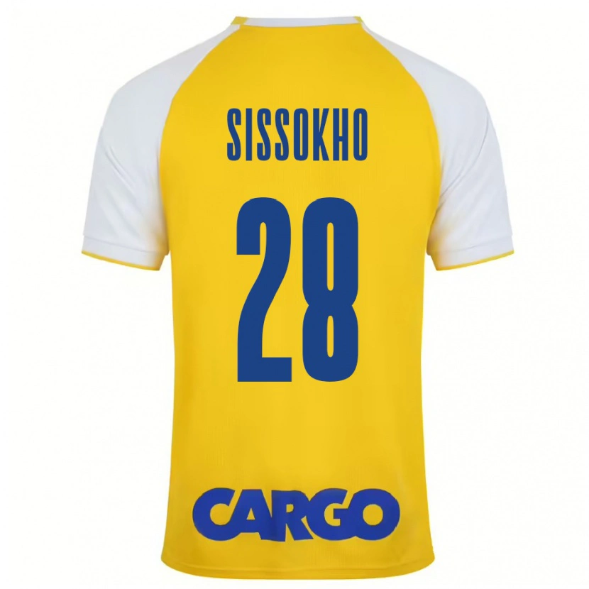 Danxen Uomo Maglia Issouf Sissokho #28 Giallo Bianco Kit Gara Home 2024/25 Maglietta