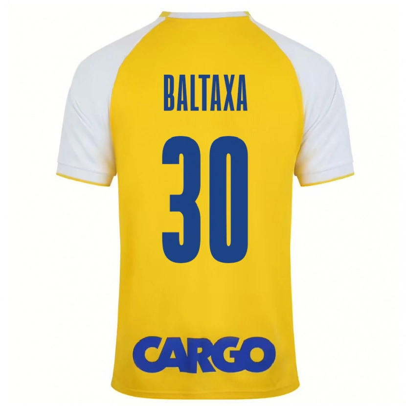 Danxen Uomo Maglia Matan Baltaxa #30 Giallo Bianco Kit Gara Home 2024/25 Maglietta