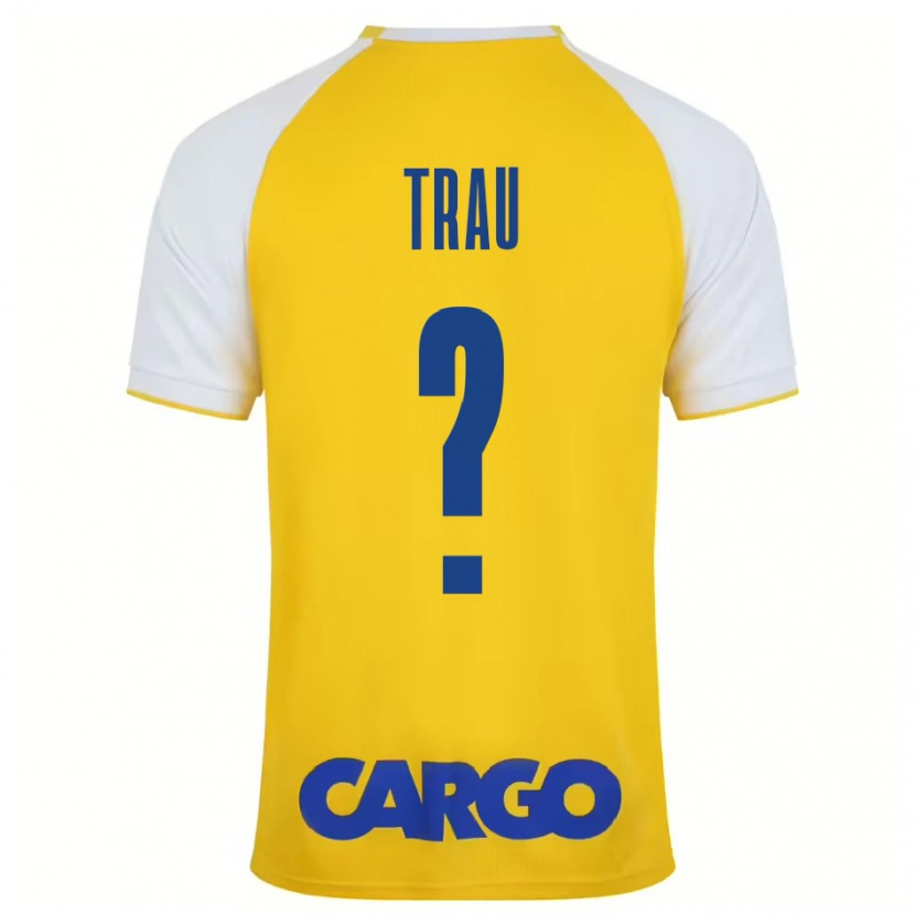Danxen Uomo Maglia Idan Trau #0 Giallo Bianco Kit Gara Home 2024/25 Maglietta