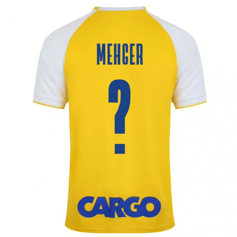 Danxen Uomo Maglia Itay Mehger #0 Giallo Bianco Kit Gara Home 2024/25 Maglietta