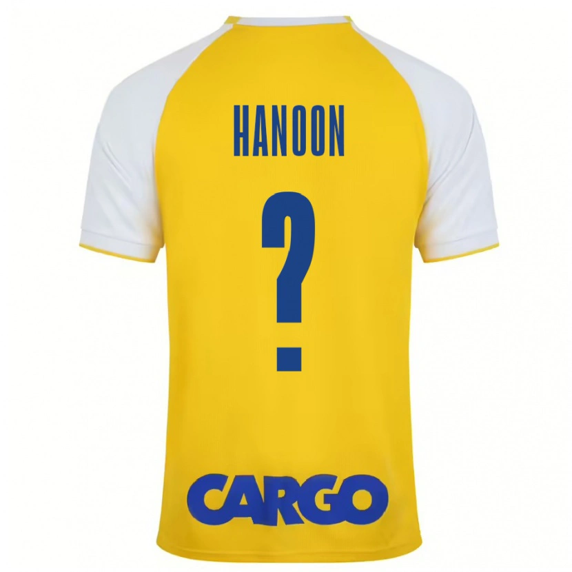 Danxen Uomo Maglia Agam Hanoon #0 Giallo Bianco Kit Gara Home 2024/25 Maglietta