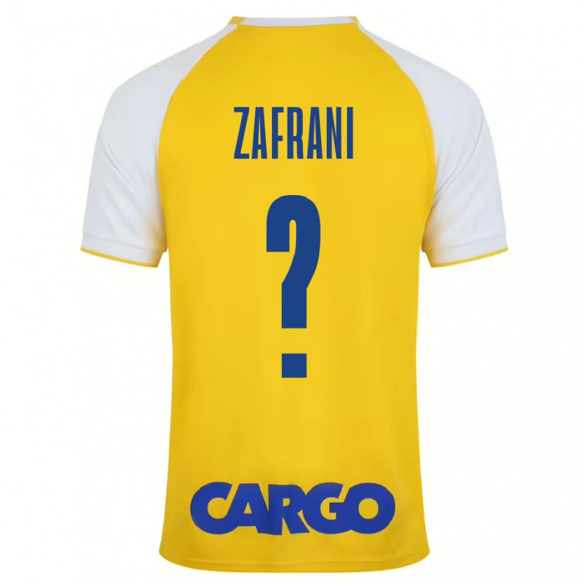 Danxen Uomo Maglia Itay Zafrani #0 Giallo Bianco Kit Gara Home 2024/25 Maglietta
