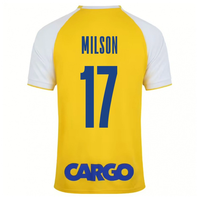 Danxen Uomo Maglia Milson #17 Giallo Bianco Kit Gara Home 2024/25 Maglietta