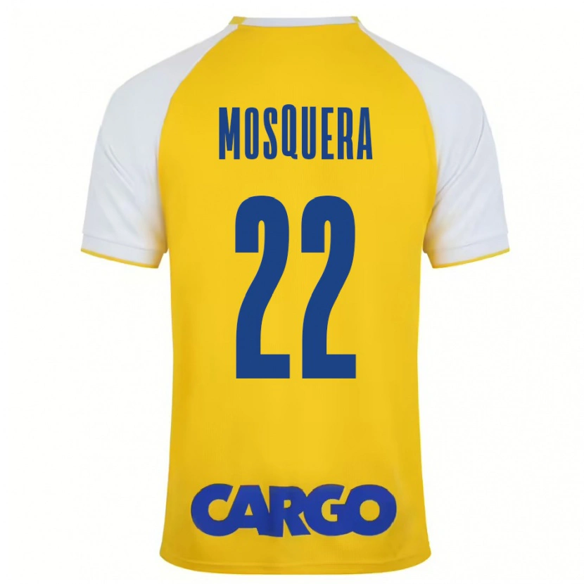 Danxen Uomo Maglia Orlando Mosquera #22 Giallo Bianco Kit Gara Home 2024/25 Maglietta