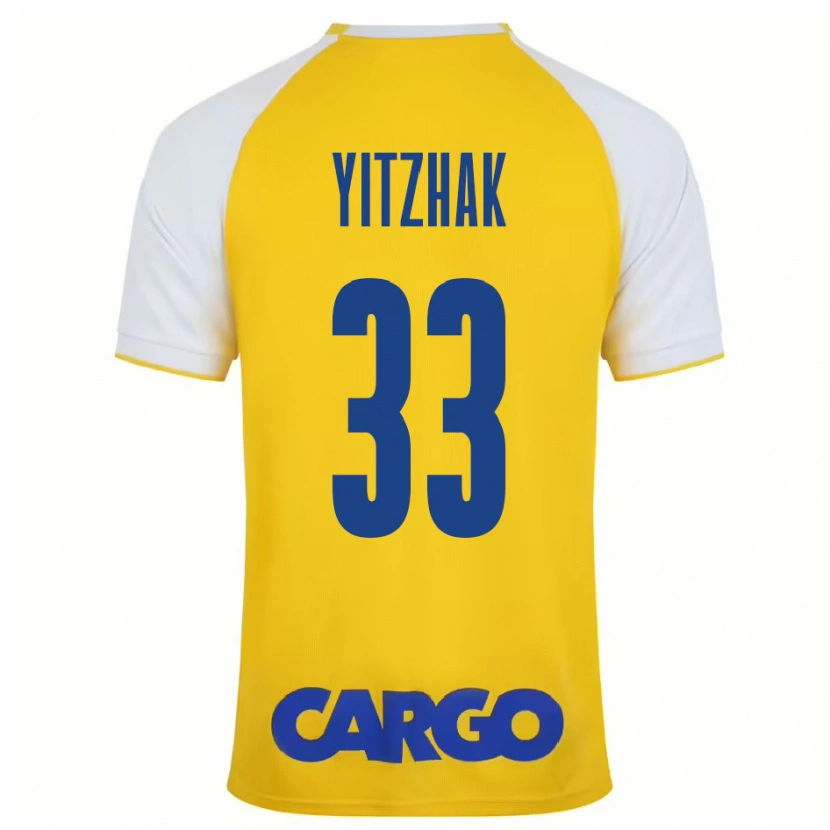Danxen Uomo Maglia Or Yitzhak #33 Giallo Bianco Kit Gara Home 2024/25 Maglietta
