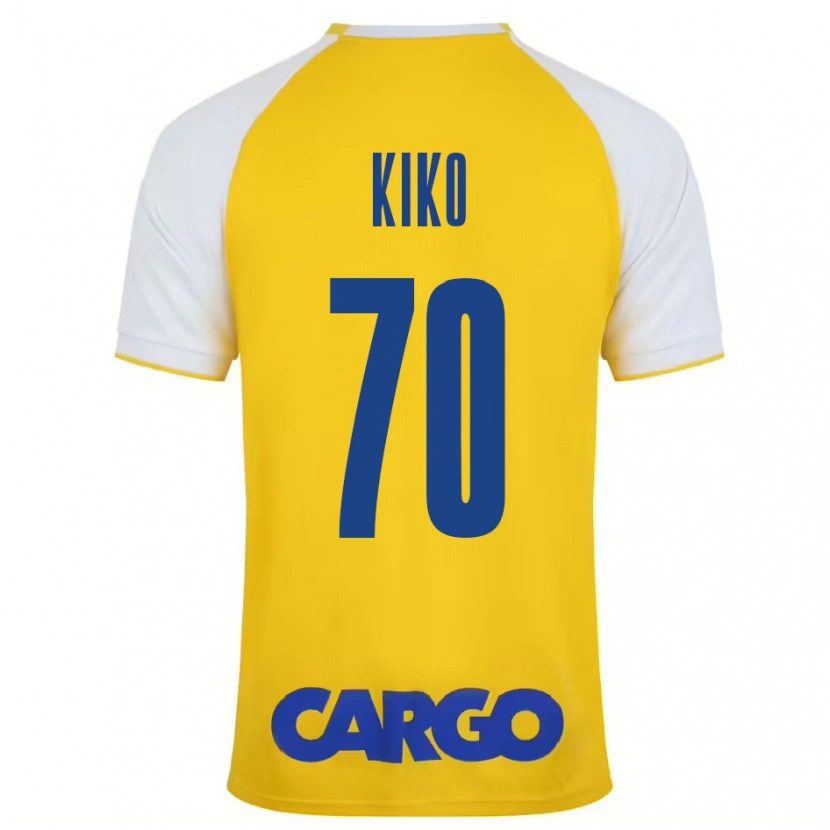 Danxen Uomo Maglia Kiko Bondoso #70 Giallo Bianco Kit Gara Home 2024/25 Maglietta