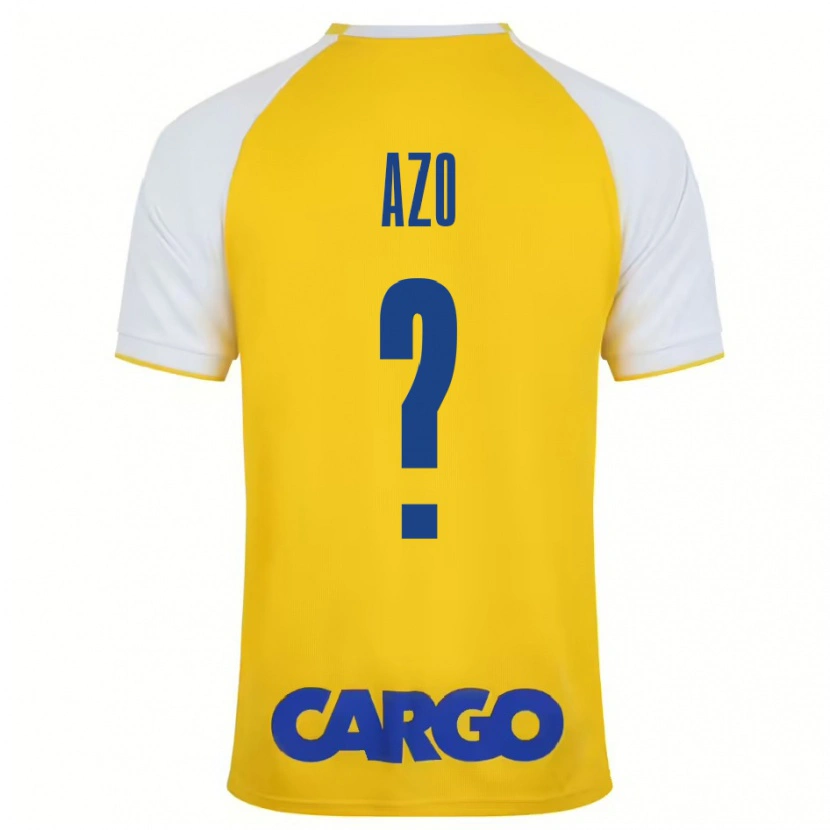 Danxen Uomo Maglia Ori Azo #0 Giallo Bianco Kit Gara Home 2024/25 Maglietta
