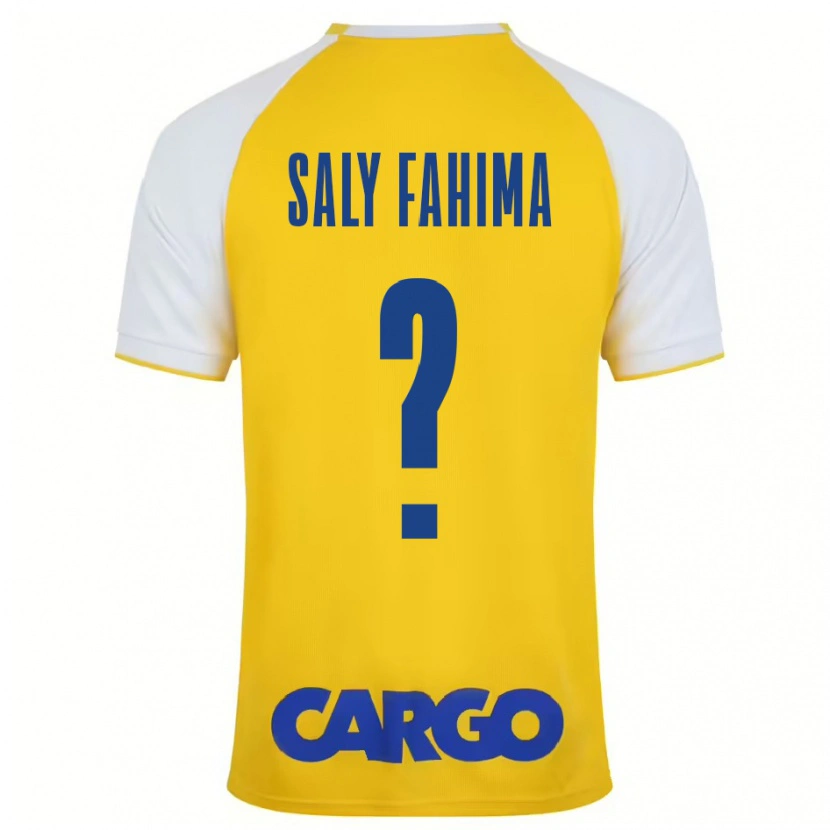 Danxen Uomo Maglia Israel Saly Fahima #0 Giallo Bianco Kit Gara Home 2024/25 Maglietta