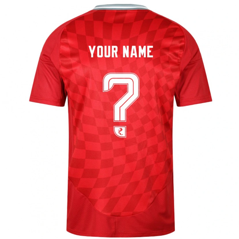 Danxen Uomo Maglia Il Tuo Nome #0 Rosso Kit Gara Home 2024/25 Maglietta