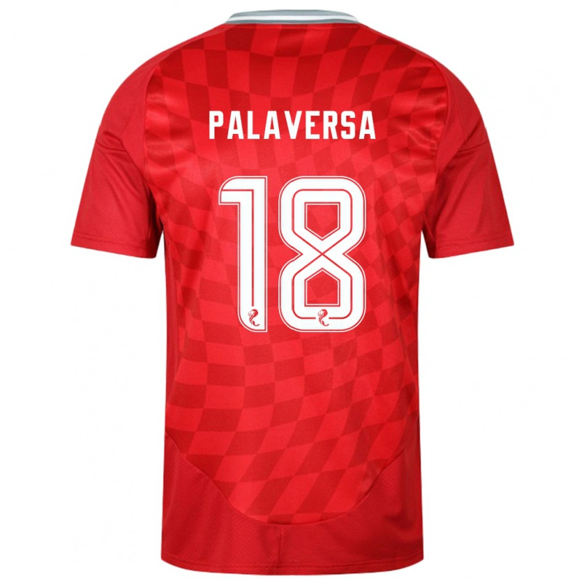 Danxen Uomo Maglia Ante Palaversa #18 Rosso Kit Gara Home 2024/25 Maglietta