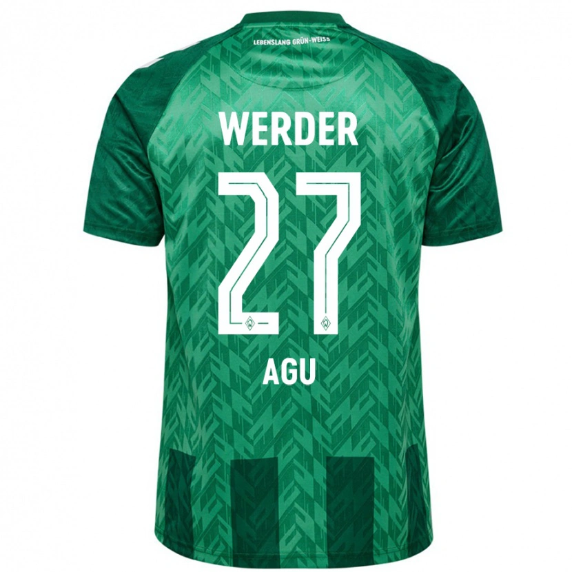 Danxen Uomo Maglia Felix Agu #27 Verde Kit Gara Home 2024/25 Maglietta