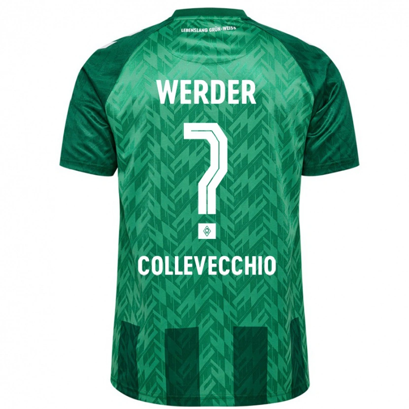 Danxen Uomo Maglia Tomás Collevecchio #0 Verde Kit Gara Home 2024/25 Maglietta