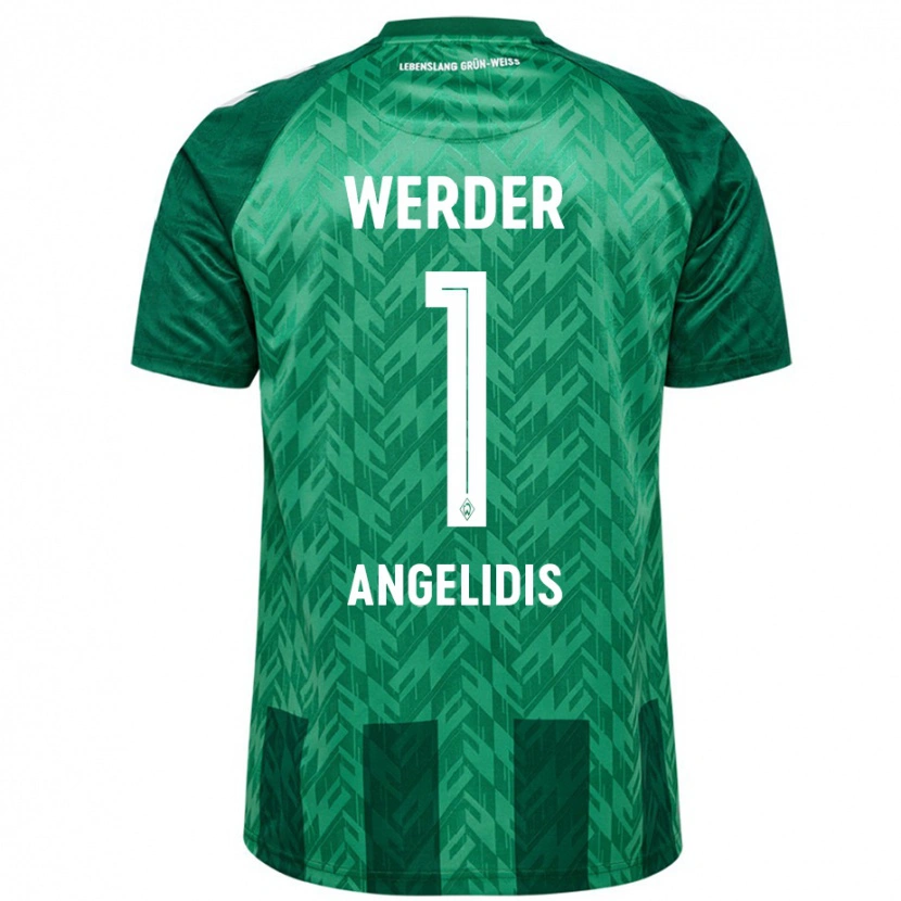Danxen Uomo Maglia Spyros Angelidis #1 Verde Kit Gara Home 2024/25 Maglietta
