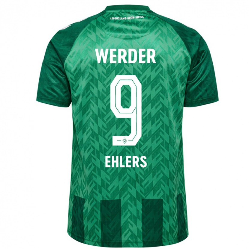 Danxen Uomo Maglia Jannic Ehlers #9 Verde Kit Gara Home 2024/25 Maglietta