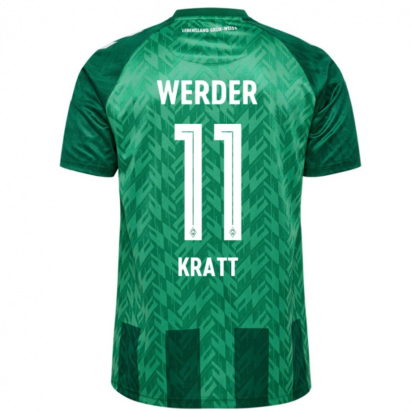 Danxen Uomo Maglia Ronan Kratt #11 Verde Kit Gara Home 2024/25 Maglietta
