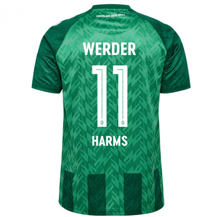 Danxen Uomo Maglia Noah Harms #11 Verde Kit Gara Home 2024/25 Maglietta