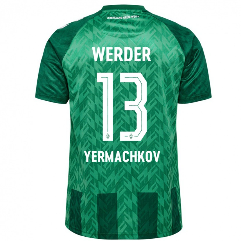 Danxen Uomo Maglia Ivan Yermachkov #13 Verde Kit Gara Home 2024/25 Maglietta