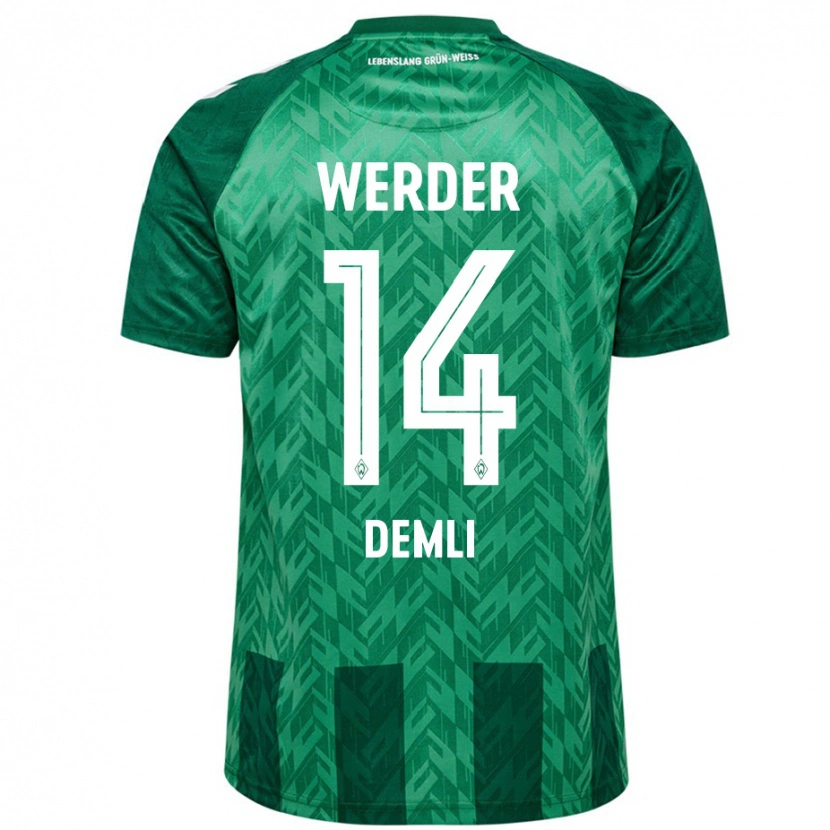 Danxen Uomo Maglia Rezan Demli #14 Verde Kit Gara Home 2024/25 Maglietta