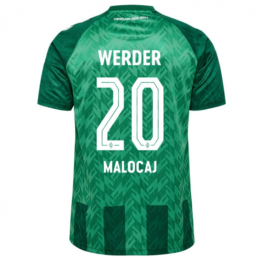 Danxen Uomo Maglia Edinjo Malocaj #20 Verde Kit Gara Home 2024/25 Maglietta