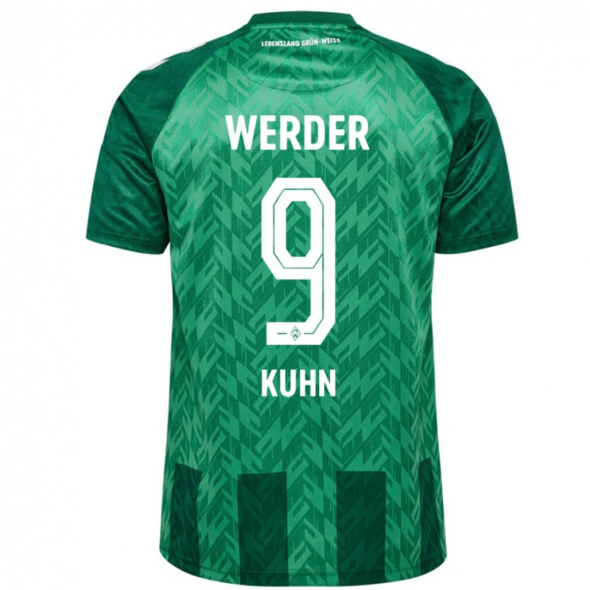 Danxen Uomo Maglia Philipp Kühn #9 Verde Kit Gara Home 2024/25 Maglietta