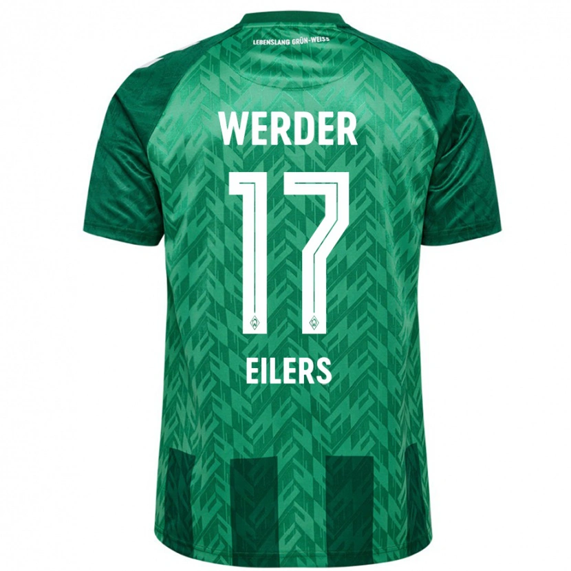 Danxen Uomo Maglia Jonas Eilers #17 Verde Kit Gara Home 2024/25 Maglietta