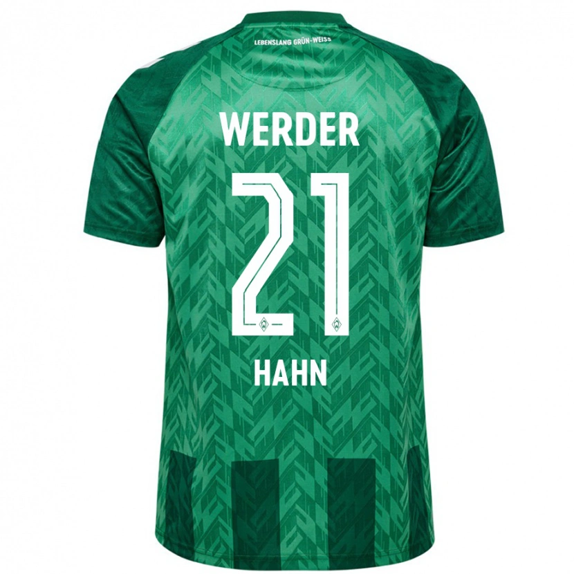 Danxen Uomo Maglia Chiara Hahn #21 Verde Kit Gara Home 2024/25 Maglietta